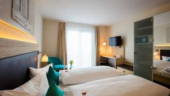 Chambre double à l'hôtel Oberland
