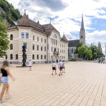 Quartier des institutions gouvernementales à Vaduz