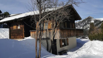 Vue extérieure hiver Logement de vacances Auszeit
