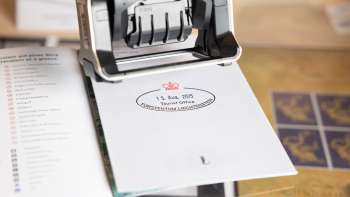 Tampon souvenir, disponible au Liechtenstein Center à Vaduz