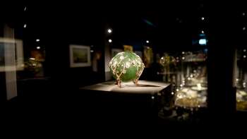 Œuf décoratif exposé au Trésor du Liechtenstein