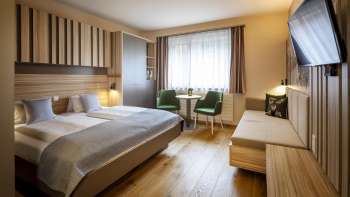 Chambre double à l'hôtel JUFA de Malbun