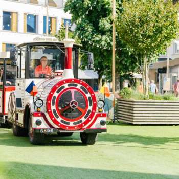 Le Citytrain la zone piétonne de Vaduz