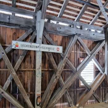 Détail de la construction intérieure du pont