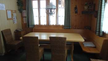 Coin repas de la maison de vacances Loretz