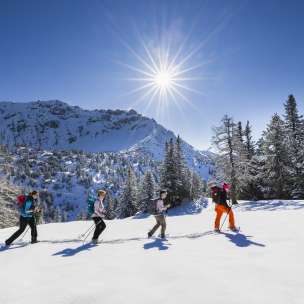 randonnées en raquettes sur mont Schönberg