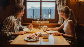 Petit-déjeuner à l'hôtel Oberland