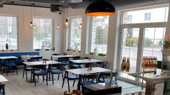 Salle à manger moderne du restaurant «Gsund & munter»